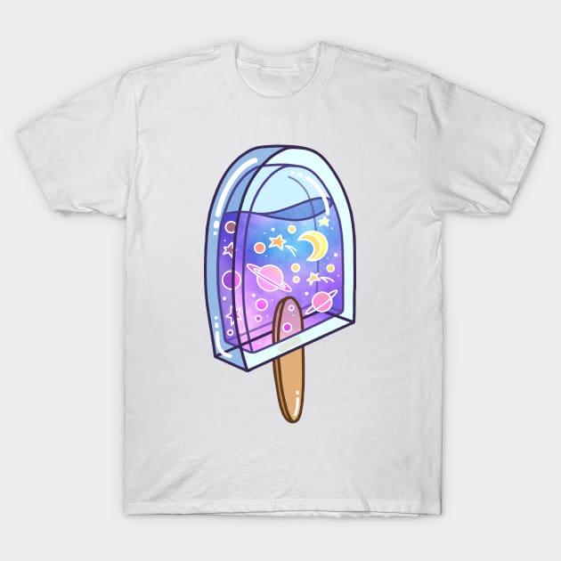 Ice Cream Space T-Shirt by Nayo Draws